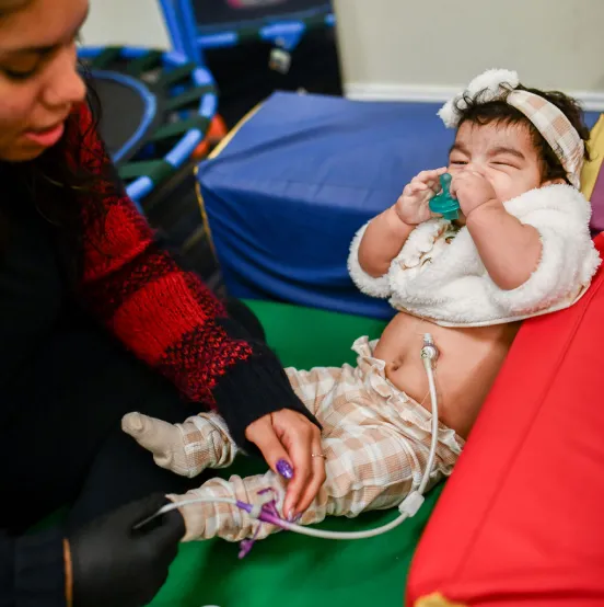 g-tube pediatric care at home