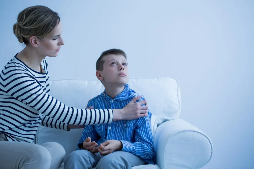 Autism child having therapy with a Nurse