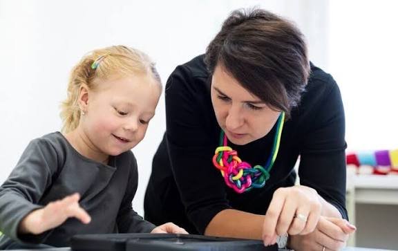 autistic child home therapy with a nurse